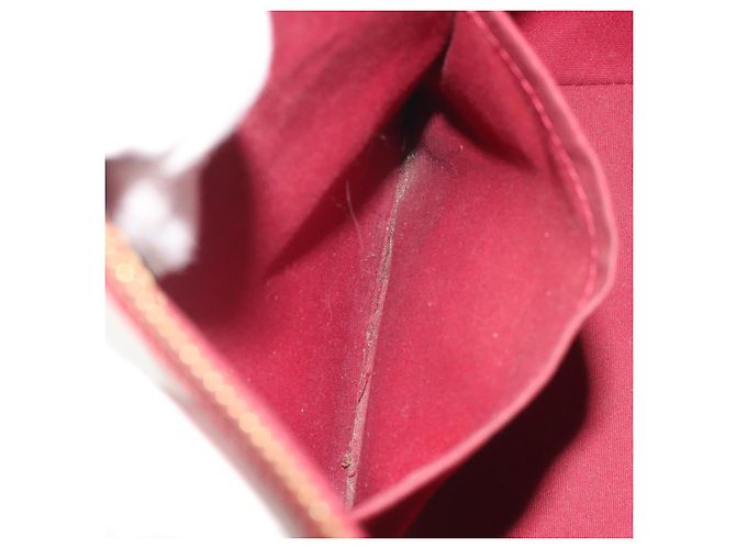 Borsa LOUIS VUITTON Monogram Vernis Bellevue PM Pomme D'amour M93583 Auth 194706 Rosso - vista 24