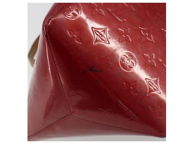 Borsa LOUIS VUITTON Monogram Vernis Bellevue PM Pomme D'amour M93583 Auth 194706 Rosso - vista 8