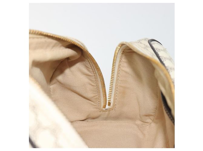 Céline Borsa a mano CELINE Macadam Canvas PVC Leather Ivory Gold Auth 191981A D'oro Crudo - vista 20
