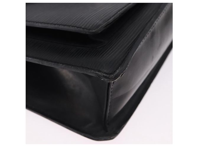 Borsa a mano LOUIS VUITTON Epi Monceau 28 Nero M52122 LV Auth BA14177 - vista 16