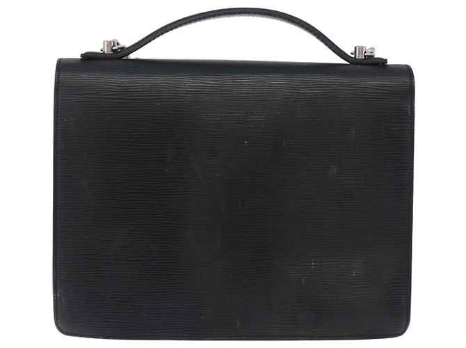Borsa a mano LOUIS VUITTON Epi Monceau 28 Nero M52122 LV Auth BA14177 - vista 3