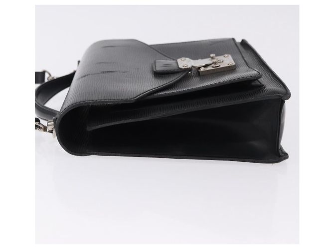 Borsa a mano LOUIS VUITTON Epi Monceau 28 Nero M52122 LV Auth BA14177 - vista 5