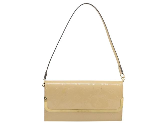LOUIS VUITTON Monogram Vernis Rossmore MM Beige Poodle M91757 LV Auth 194227A - vista 13
