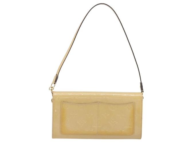 LOUIS VUITTON Monogram Vernis Rossmore MM Beige Poodle M91757 LV Auth 194227A - vista 2