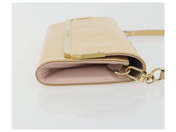 LOUIS VUITTON Monogram Vernis Rossmore MM Beige Poodle M91757 LV Auth 194227A - vista 3