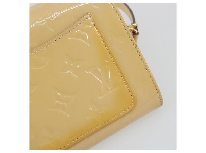 LOUIS VUITTON Monogram Vernis Rossmore MM Beige Poodle M91757 LV Auth 194227A - vista 9