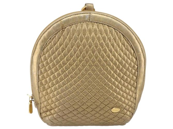 BALLY Rucksack Leder Gold Auth 194106 Golden - Ansicht 13