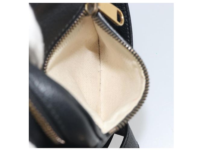 Borsa a tracolla GUCCI Web Sherry Line in pelle nera e oro 574803 Auth 192453V Nero D'oro - vista 22