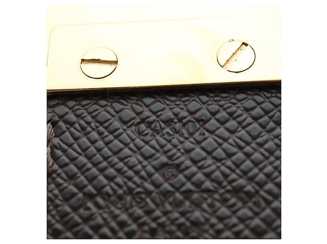LOUIS VUITTON Damier Ebene Ceinture Anne Van Tours Belt M9677 LV Auth 191957V - vista 11