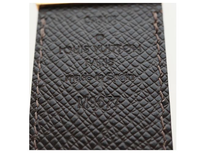 LOUIS VUITTON Damier Ebene Ceinture Anne Van Tours Belt M9677 LV Auth 191957V - vista 17