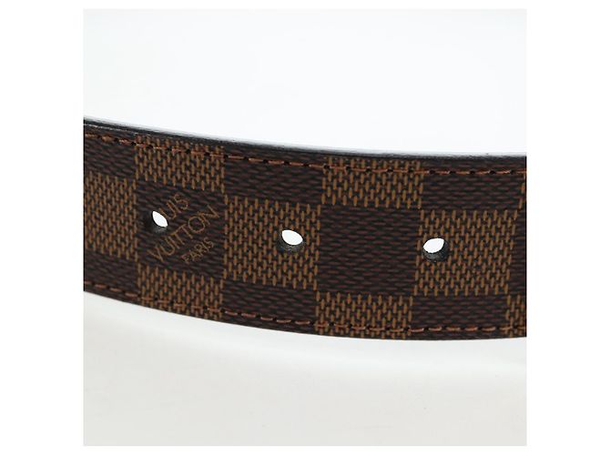 LOUIS VUITTON Damier Ebene Ceinture Anne Van Tours Belt M9677 LV Auth 191957V - vista 7