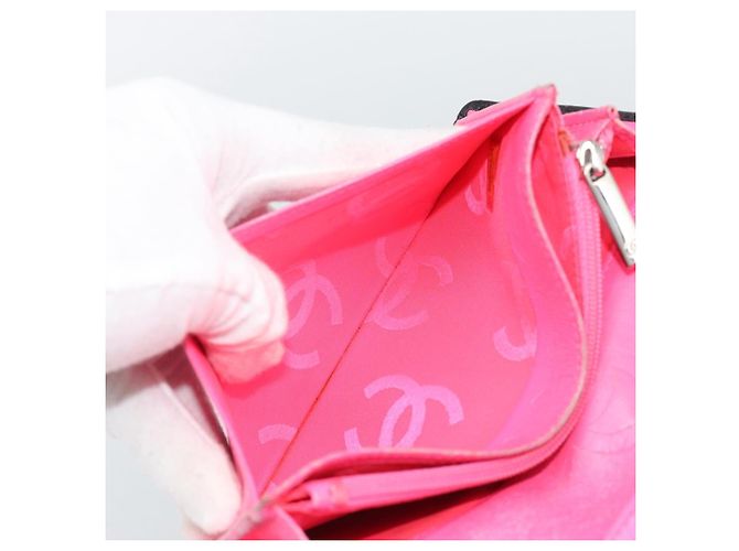 Portafoglio lungo CHANEL Matelasse Cambon Line in pelle nera e argento CC Auth bs36564 Nero - vista 22