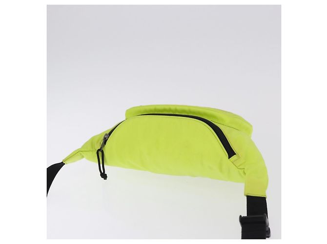 BALENCIAGA Explorer Body Bag Nylon Yellow Silver 482389 Auth bs36437 Silber Gelb - Ansicht 6