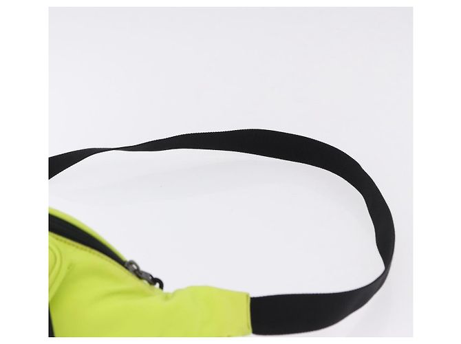 BALENCIAGA Explorer Body Bag Nylon Yellow Silver 482389 Auth bs36437 Silber Gelb - Ansicht 8