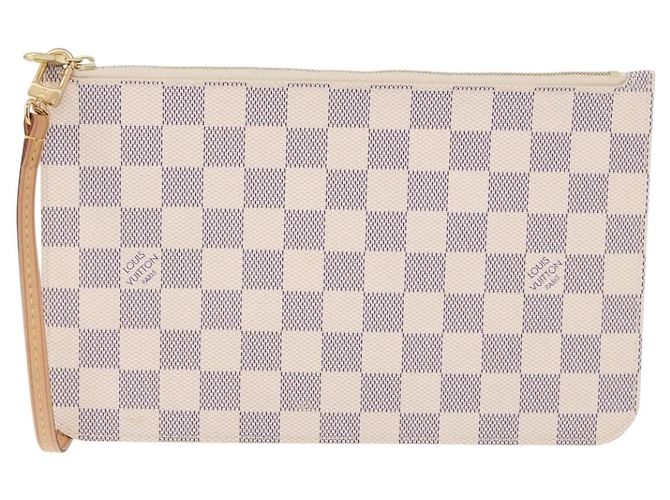 LOUIS VUITTON Damier Azur Neverfull MM Pouch Pouch LV Auth 195608V - vista 13
