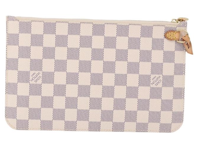 LOUIS VUITTON Damier Azur Neverfull MM Pouch Pouch LV Auth 195608V - vista 2