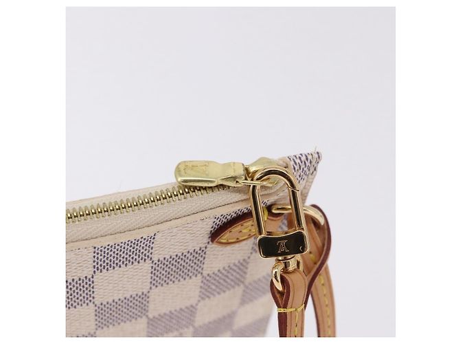 LOUIS VUITTON Damier Azur Neverfull MM Pouch Pouch LV Auth 195608V - vista 9