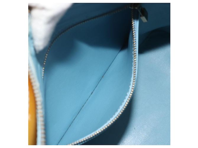 LOUIS VUITTON Monogram Vernis Houston Hand Bag Baby Blue M91005 LV Auth hk3940 Blu chiaro - vista 23
