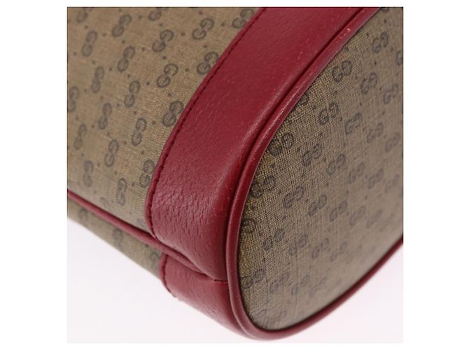 Borsa GUCCI Micro GG Supreme x Doraemon Fujiko-Pro PVC Beige 655597 Auth 193779SM D'oro - vista 9