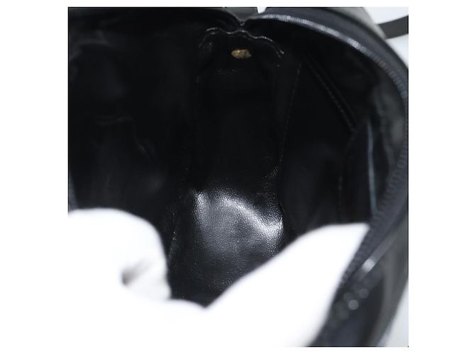 Borsa a Tracolla Salvatore Ferragamo Vala Vernice Nera Tono Oro Auth BA14727 Nero - vista 18