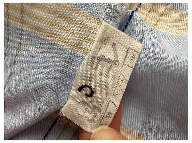 Conjunto de Pijama Dior Vintage para Hombre de Algodón Azul Claro y Marino M Azul marino - vista 11