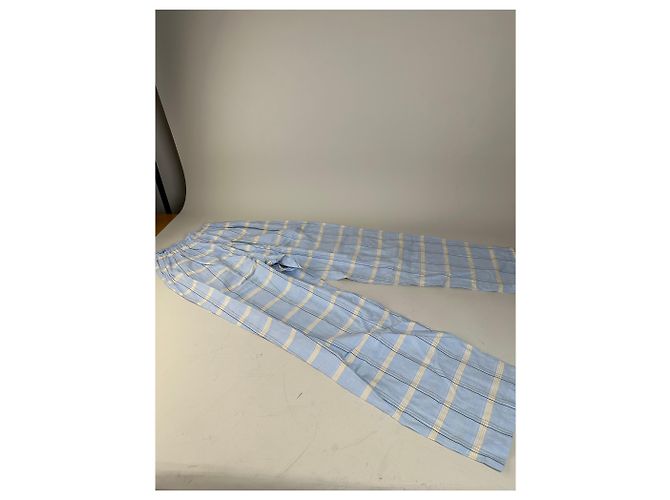 Conjunto de Pijama Dior Vintage para Hombre de Algodón Azul Claro y Marino M Azul marino - vista 12