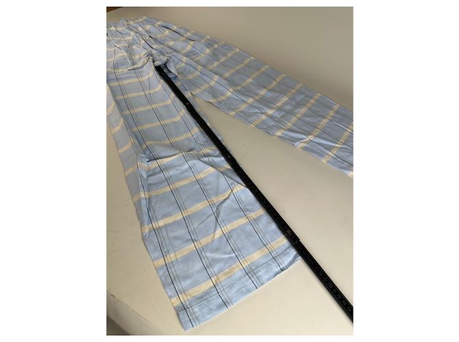 Conjunto de Pijama Dior Vintage para Hombre de Algodón Azul Claro y Marino M Azul marino - vista 13