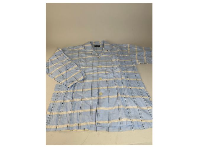 Conjunto de Pijama Dior Vintage para Hombre de Algodón Azul Claro y Marino M Azul marino - vista 4