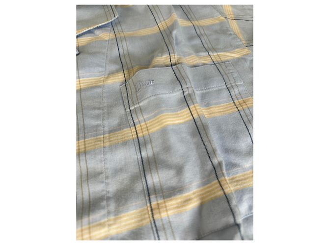 Conjunto de Pijama Dior Vintage para Hombre de Algodón Azul Claro y Marino M Azul marino - vista 7