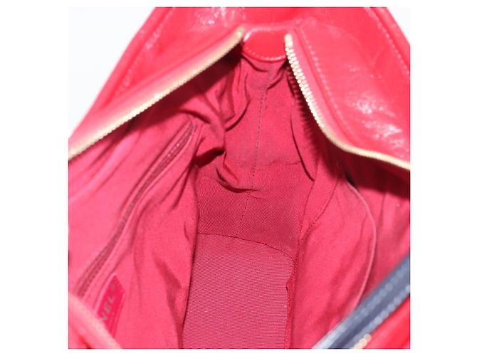 Borsa a tracolla con catena CHANEL Gabrielle de Chanel Matelasse Canvas Rosso Auth ka5504M Nero - vista 20