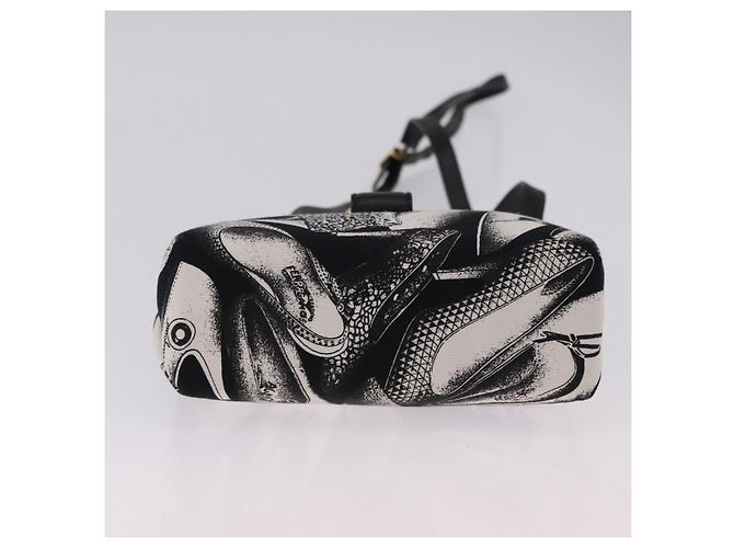 Borsa a tracolla Salvatore Ferragamo Canvas Black Gold Auth BA14201A Nero D'oro - vista 5