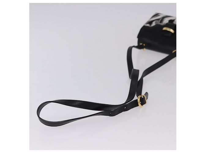 Borsa a tracolla Salvatore Ferragamo Canvas Black Gold Auth BA14201A Nero D'oro - vista 7