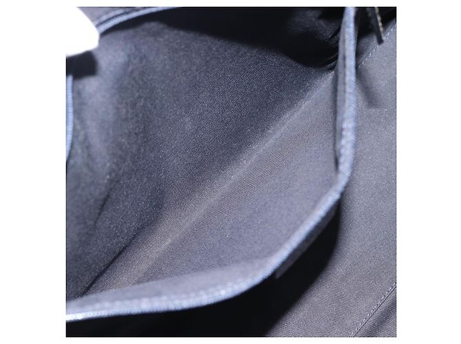 Borsa Tote GUCCI GG Canvas Sherry Line Navy Silver 145758 Auth 194942A Argento Blu navy - vista 21