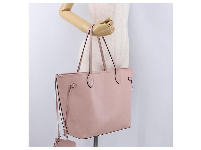 Borsa Tote LOUIS VUITTON Epi Neverfull MM Rose Claire M41091 LV Auth hk3962A - vista 25