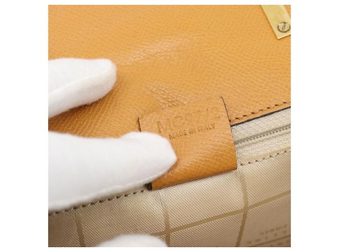 Céline Borsa a mano CELINE in pelle marrone tono oro Auth ka5521A - vista 12