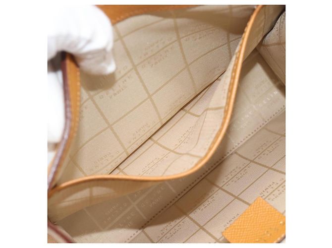 Céline Borsa a mano CELINE in pelle marrone tono oro Auth ka5521A - vista 23