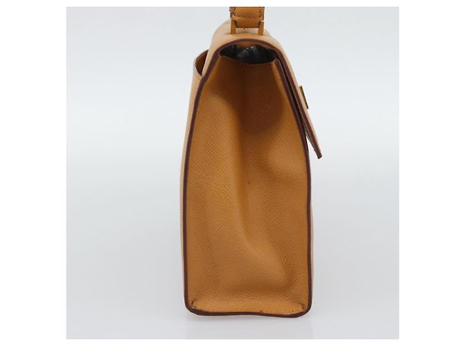 Céline Borsa a mano CELINE in pelle marrone tono oro Auth ka5521A - vista 3
