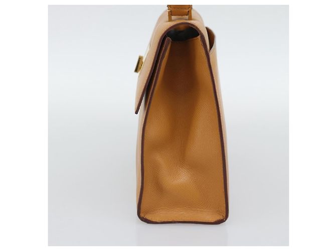 Céline Borsa a mano CELINE in pelle marrone tono oro Auth ka5521A - vista 4