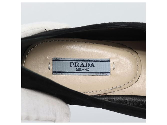 Scarpe PRADA Suede Brown Auth 193714M Marrone - vista 13