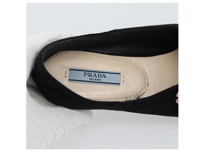 Scarpe PRADA Suede Brown Auth 193714M Marrone - vista 24