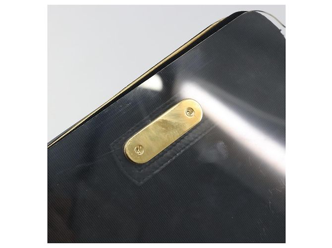 Borsa a tracolla Salvatore Ferragamo Gancini Chain in plastica Clear Gold Auth 193918A D'oro - vista 17