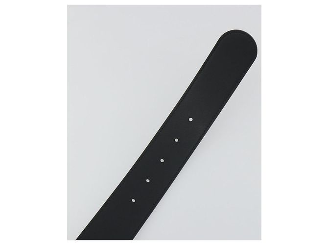 Cintura GUCCI GG Supreme Interlocking G Belt PVC 37.4"" Black 703147 Auth BA14140V - vista 9