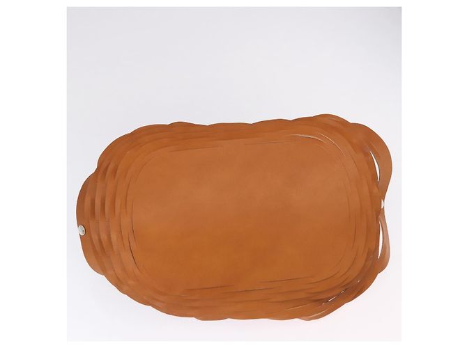 Vivienne Westwood Hand Bag Canvas Brown White Auth 195190V - view 5