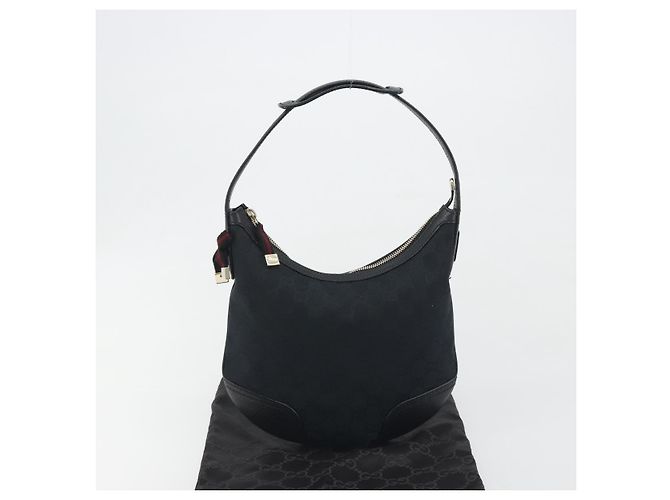 Borsa a spalla GUCCI GG Canvas Pretty Nero Oro 162895 Auth am12235V D'oro - vista 12