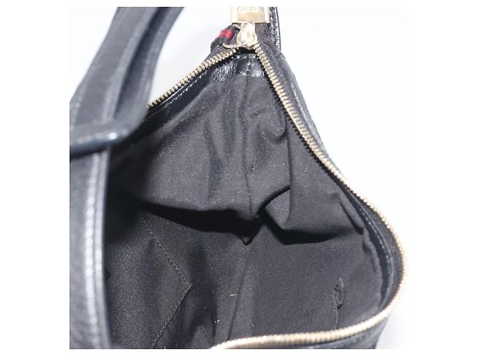 Borsa a spalla GUCCI GG Canvas Pretty Nero Oro 162895 Auth am12235V D'oro - vista 20