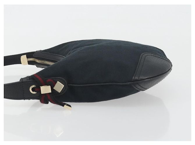 Borsa a spalla GUCCI GG Canvas Pretty Nero Oro 162895 Auth am12235V D'oro - vista 4