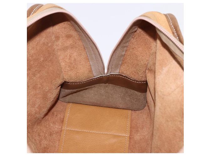 Borsa a mano LOEWE in pelle beige oro autentica bs36556 D'oro - vista 20