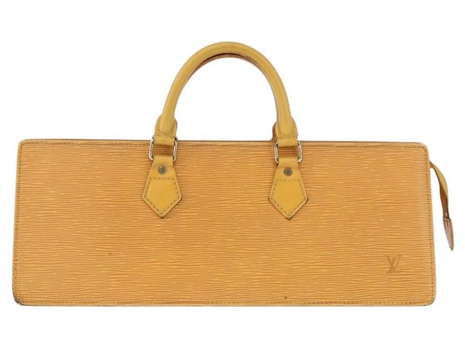 LOUIS VUITTON Epi Sac Triangle Hand Bag Yellow M52099 LV Auth 195299 Giallo - vista 13