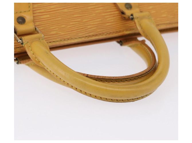 LOUIS VUITTON Epi Sac Triangle Hand Bag Yellow M52099 LV Auth 195299 Giallo - vista 7