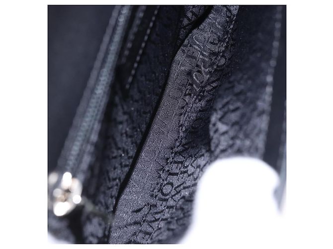 Borsa a mano LOEWE Anagram in pelle nera argento Auth 192474V Nero - vista 10